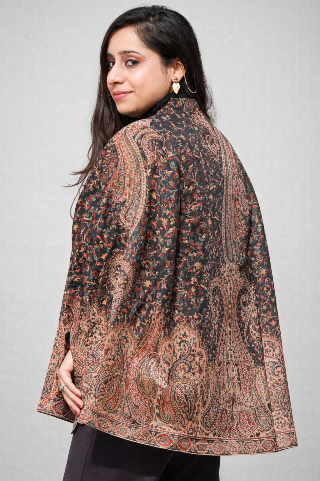 Black Kani Cape Jacket