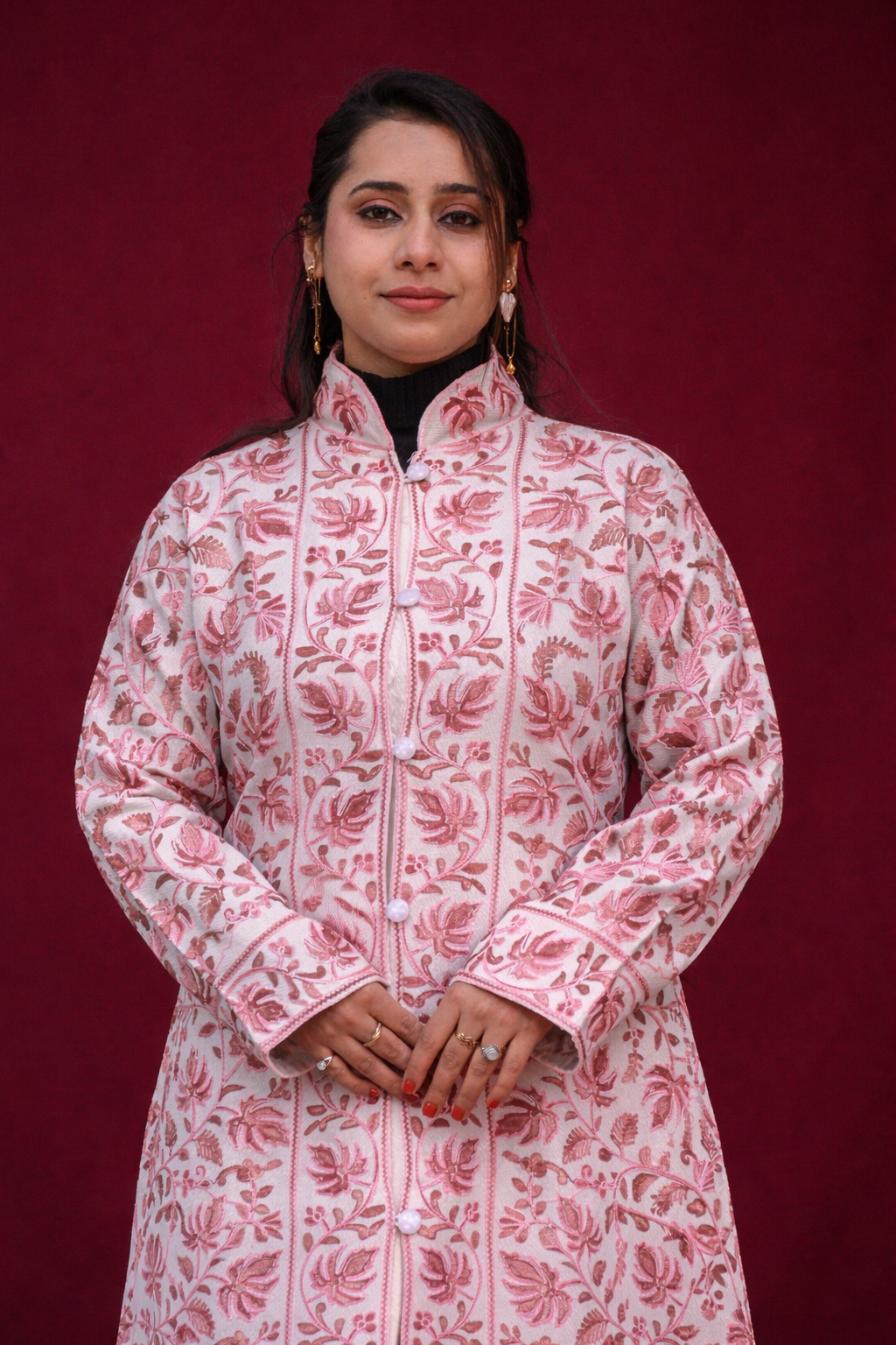 Sheen Ivory Aari Work Jacket