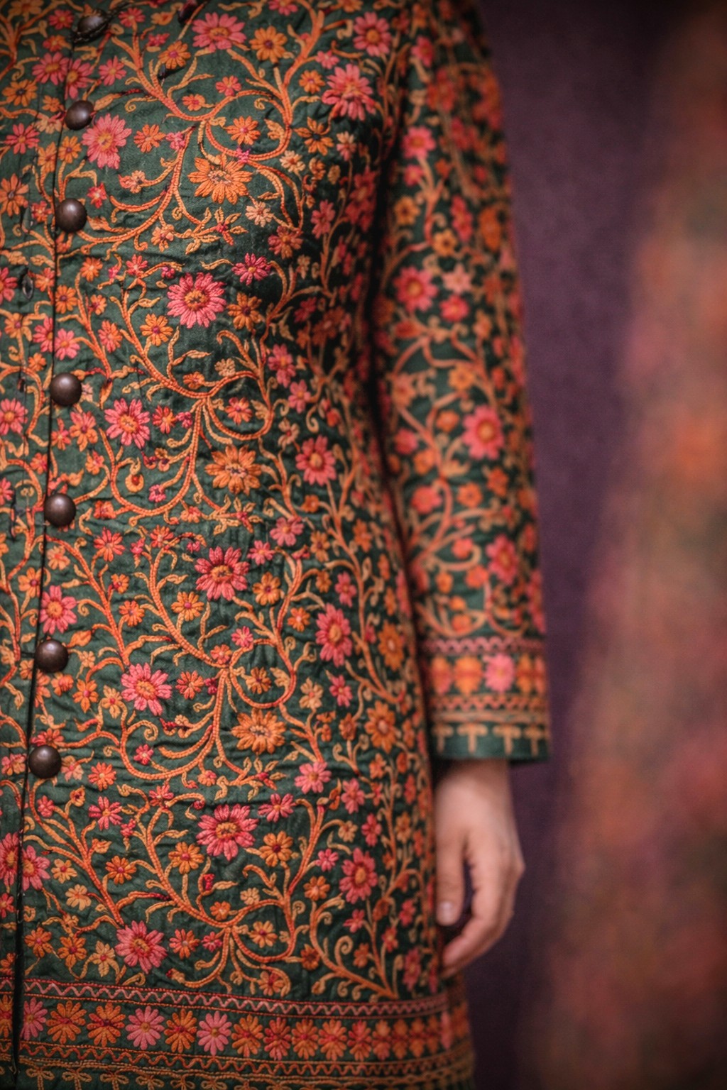 Shahi Green Aari Work Jacket