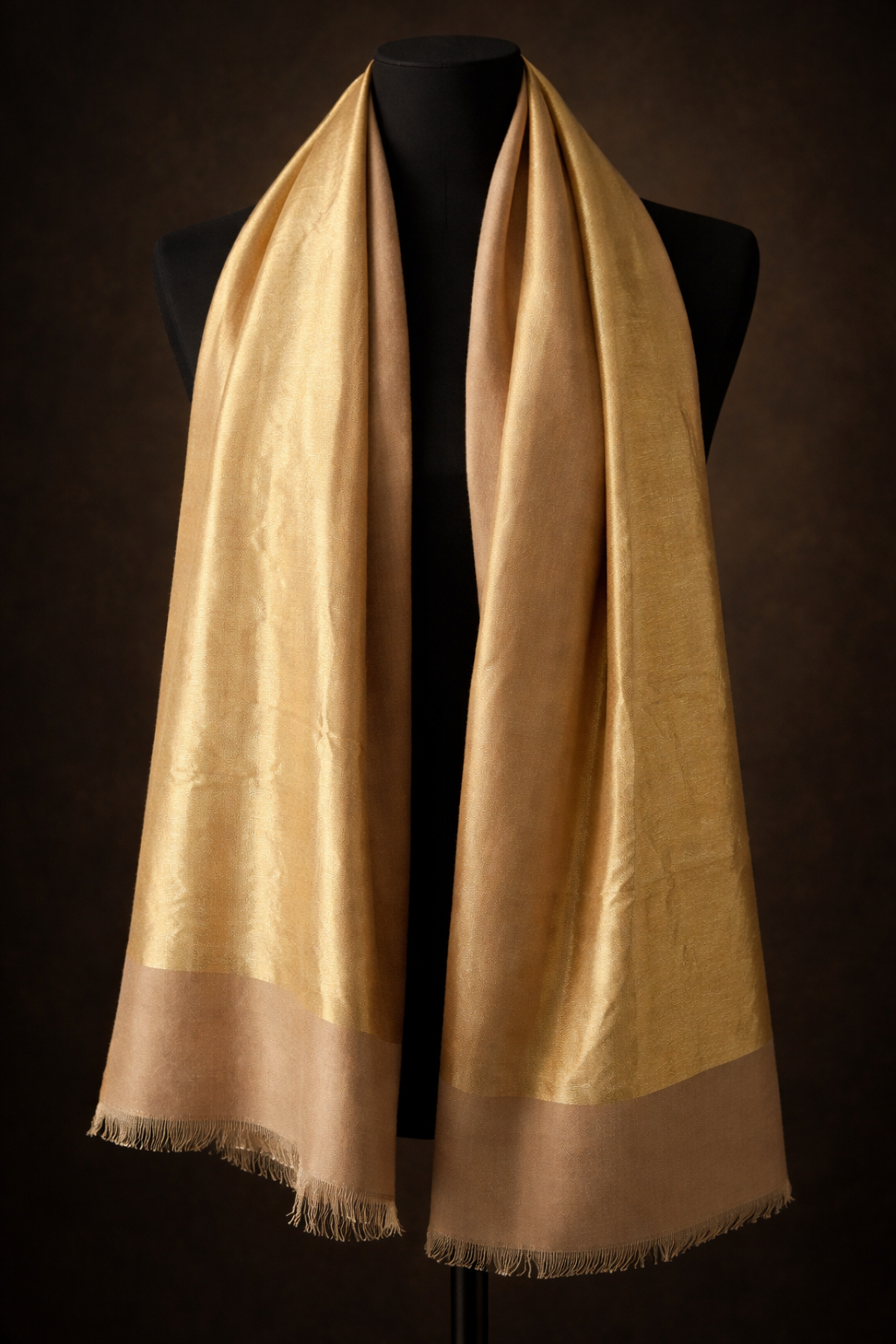 Kashmiri Moonlight Beige Pashmina Stole