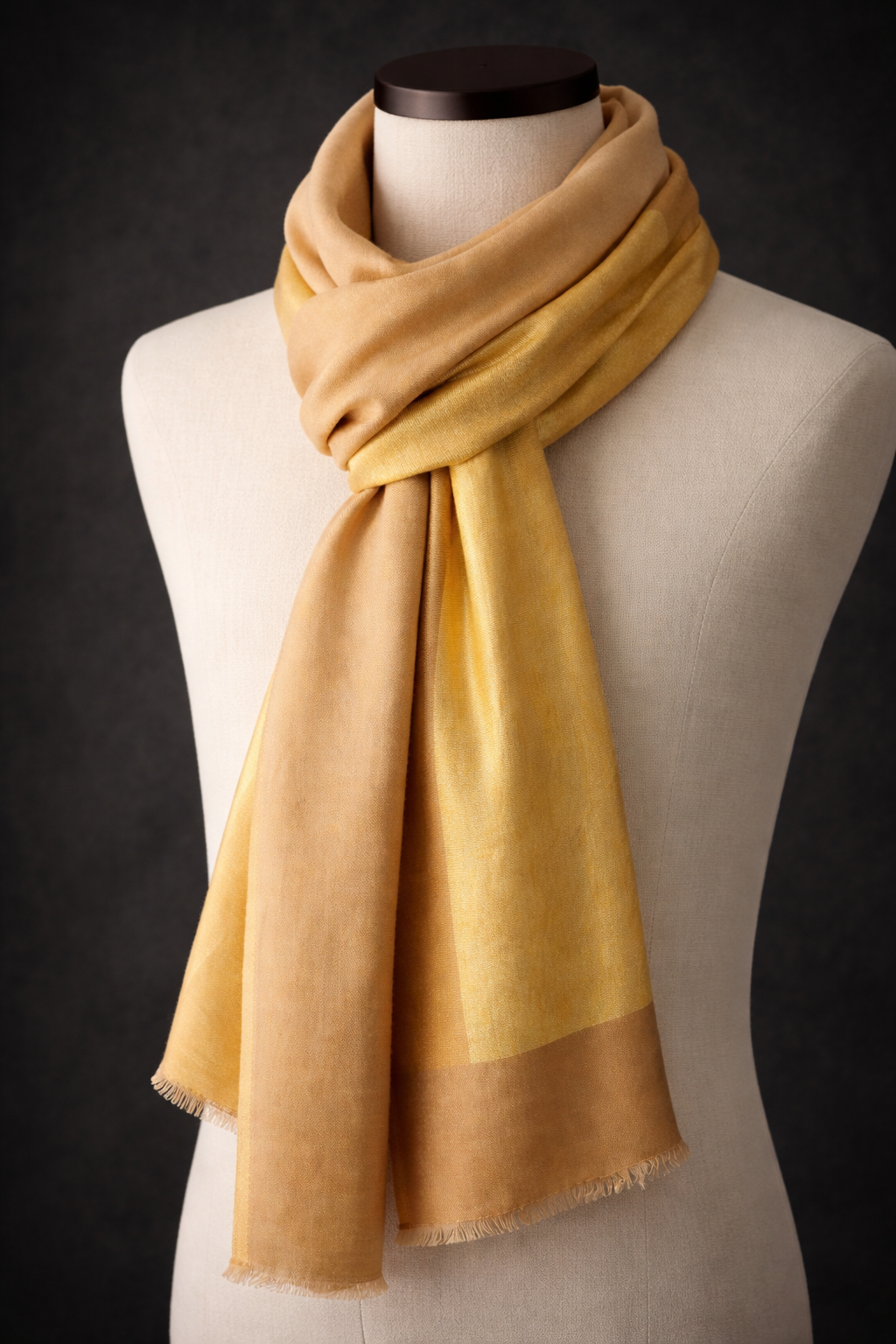 Kashmiri Moonlight Beige Pashmina Stole